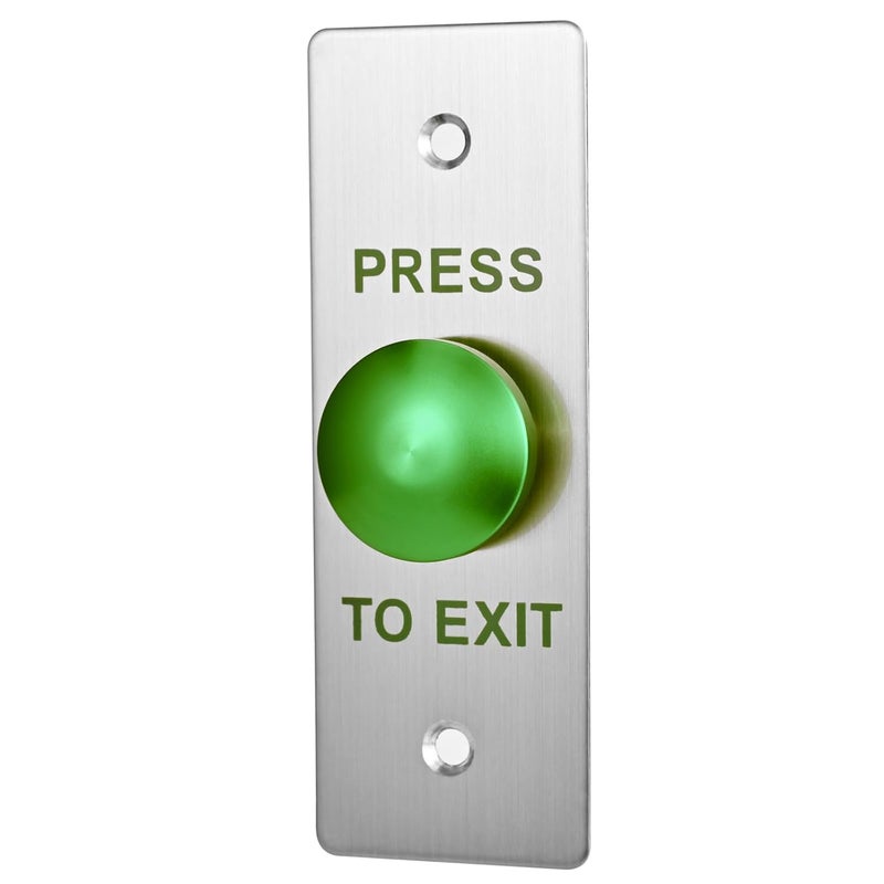 YANWIN Push to Exit Button for Door Access Control Big Press Button Waterproof Stainless Steel Shell with Back Mounted Box NO/COM Output - Image 3